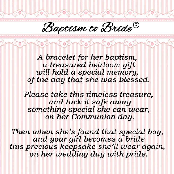 Cherished Baptism to Bride Sterling Silver Baby Bracelet