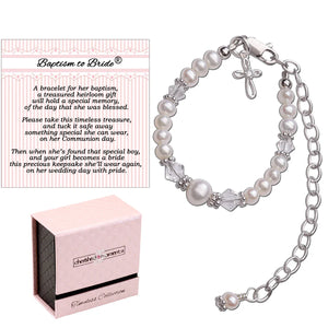 Cherished Baptism to Bride Sterling Silver Baby Bracelet