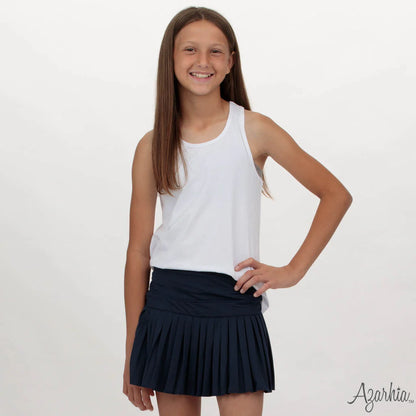Youth Navy Mini Pleated Skort