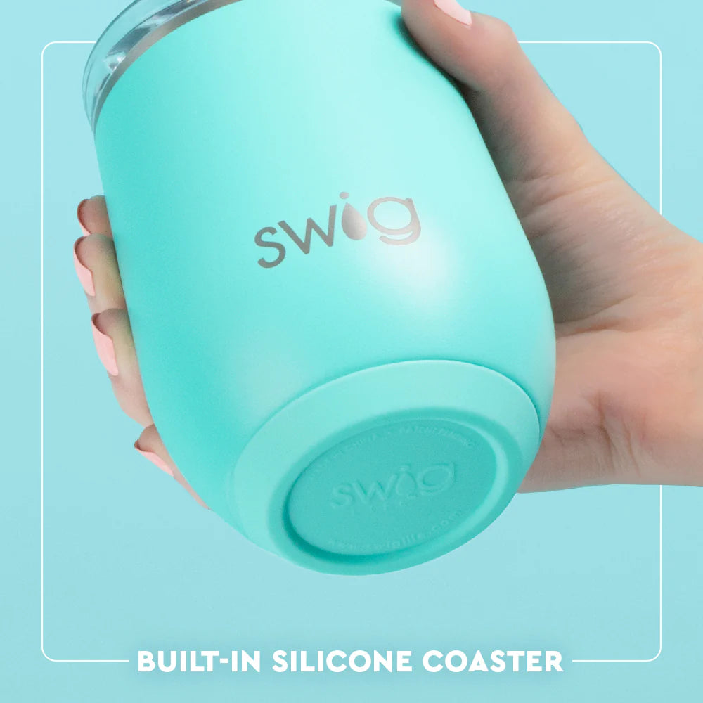 Swig Hydrangeas 12 oz. Stemless Wine Cup