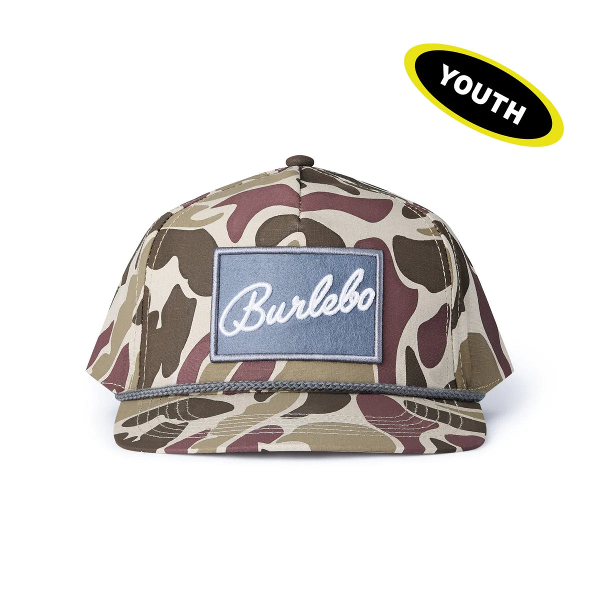 Youth Camo Burlebo Grey Patch Cap