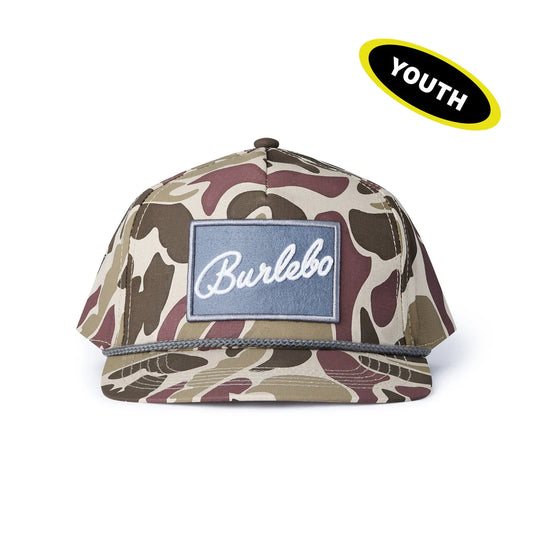 Youth Camo Burlebo Grey Patch Cap