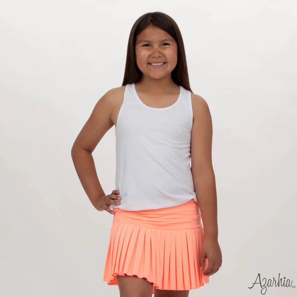 Youth Melon Mini Pleated Skort