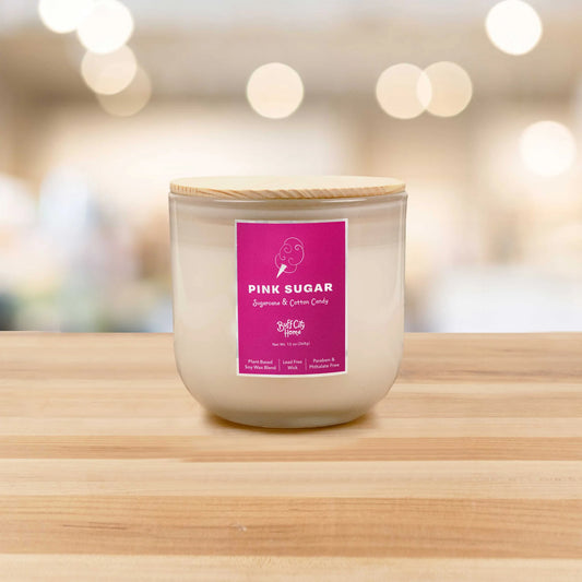 Buff City Soap Two-Wick Candle - Pink Sugar
