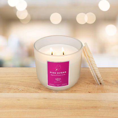 Buff City Soap Two-Wick Candle - Pink Sugar