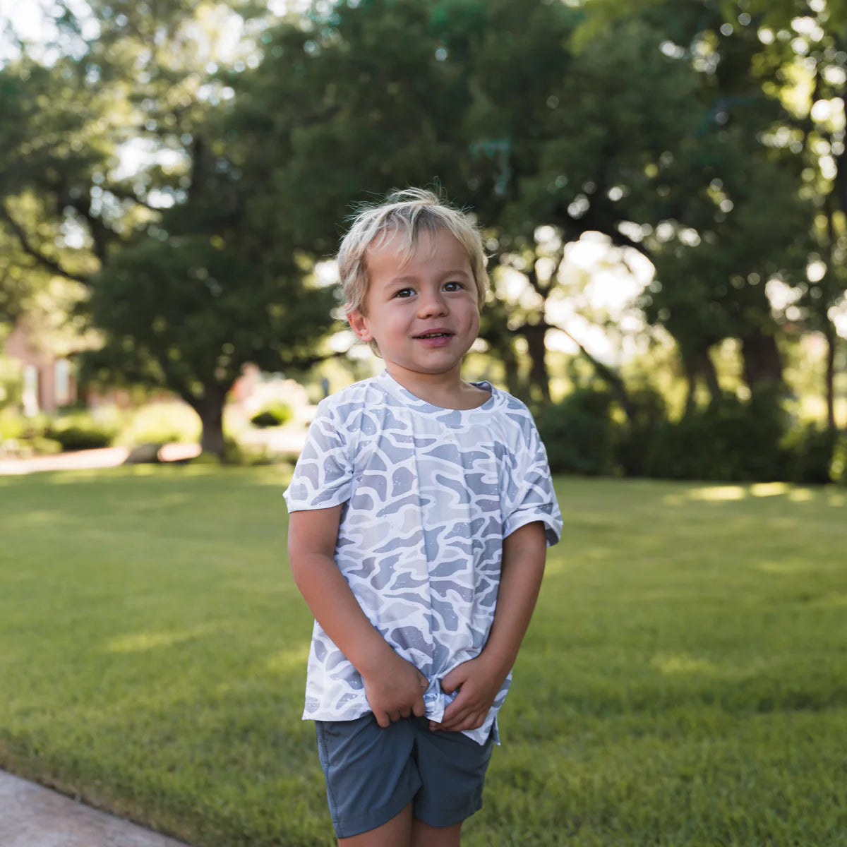 Toddler/Youth White Camo Go To Tee