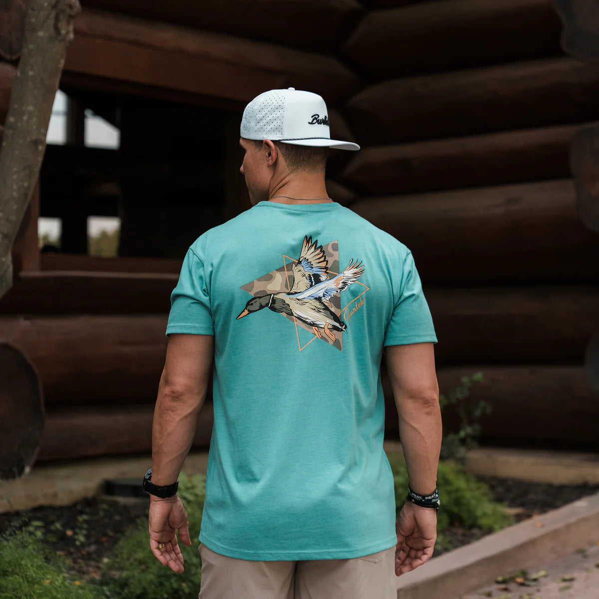 Cyan Pintail Triangle Duck Short Sleeve Tee