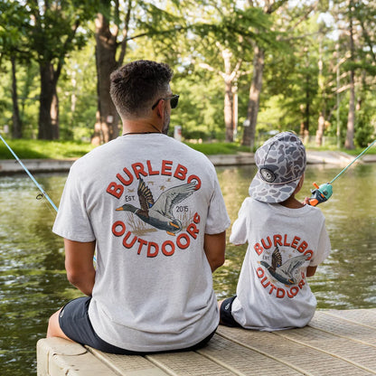 Heather Oatmeal Old School Duck Short Sleeve Tee