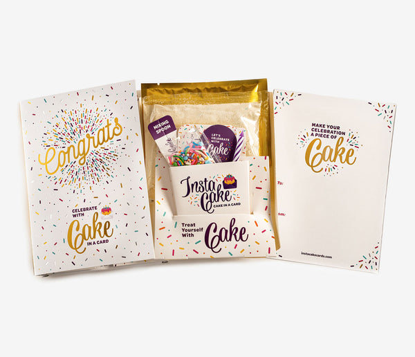 Congrats Cake Card - Vanilla Confetti