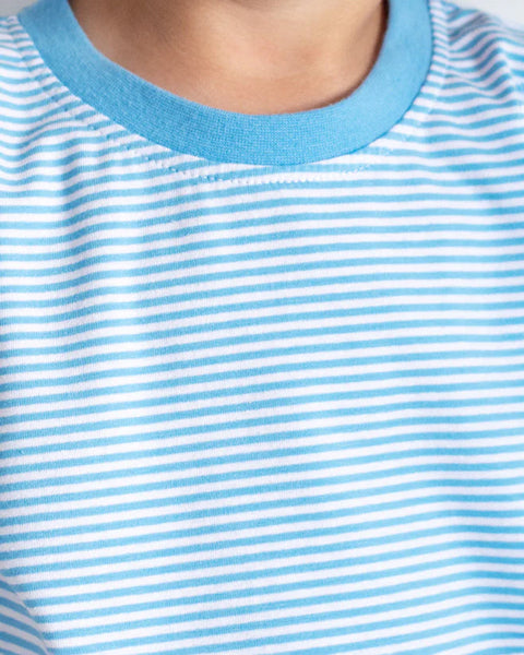 Cornflower Blue Stripe Graham Shirt