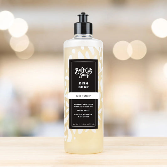 Buff City Soap Dish Soap - Aloe + Clover