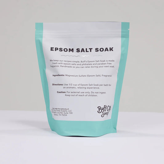 Buff City Epsom Salt Soak - Aloe & Clover