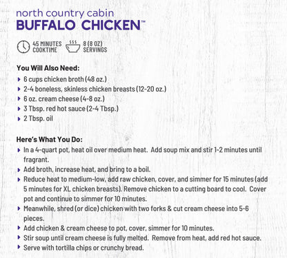 Frontier North Country Cabin Buffalo Chicken Soup
