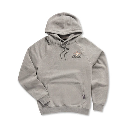 Dark Heather Grey Ducks Flying In Fleece Hoodie