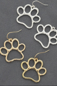 Paw Outline Earring