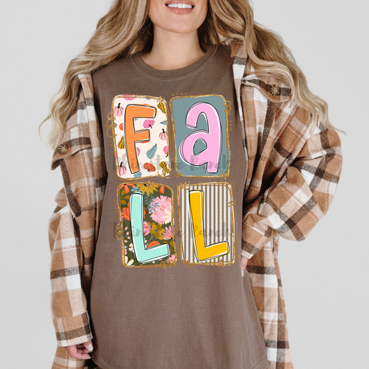 Espresso Fall Squares Tee