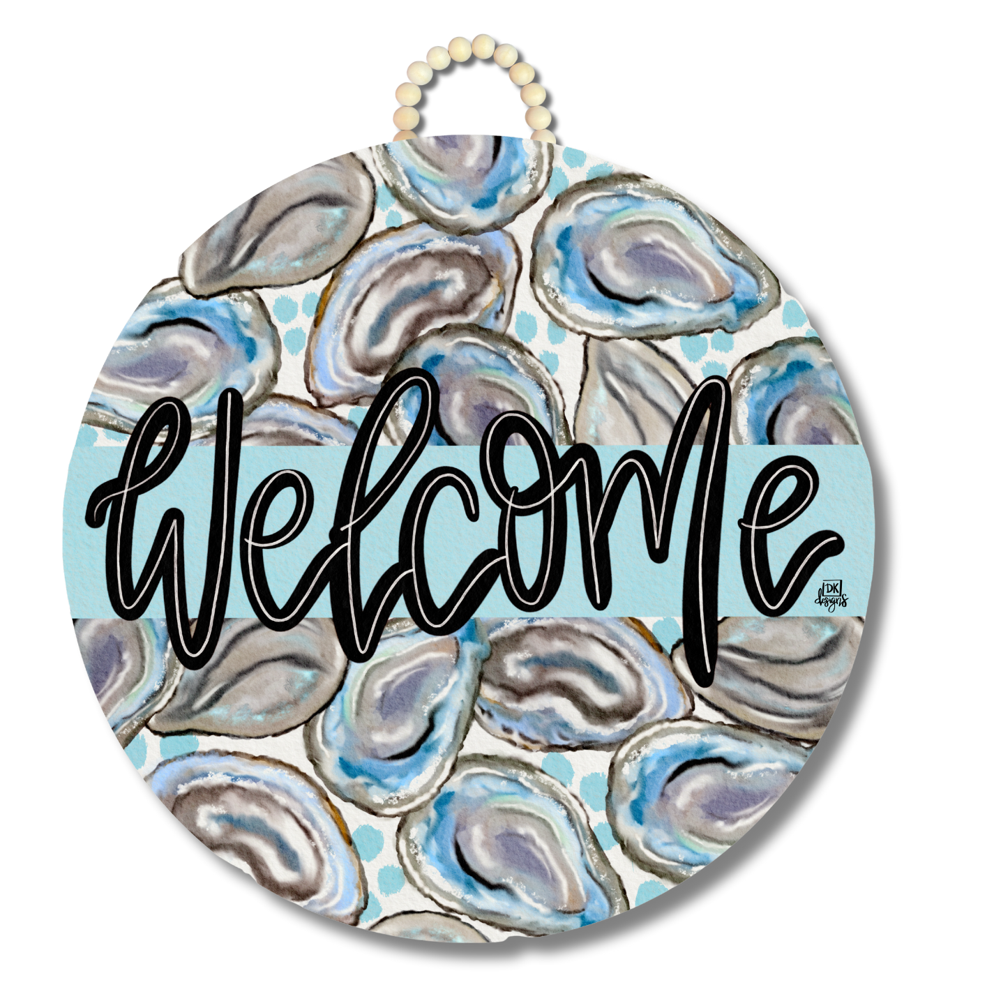Oyster Welcome Door Hanger by DK Designs Georgia