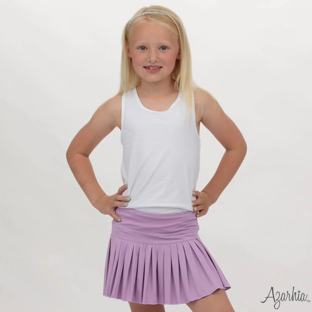Youth Lavender Mini Pleated Skort