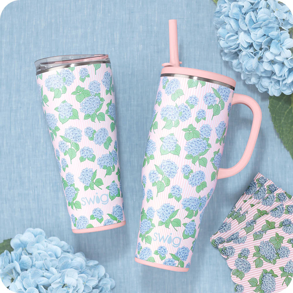 Swig Hydrangeas 40 oz. Mega Mug