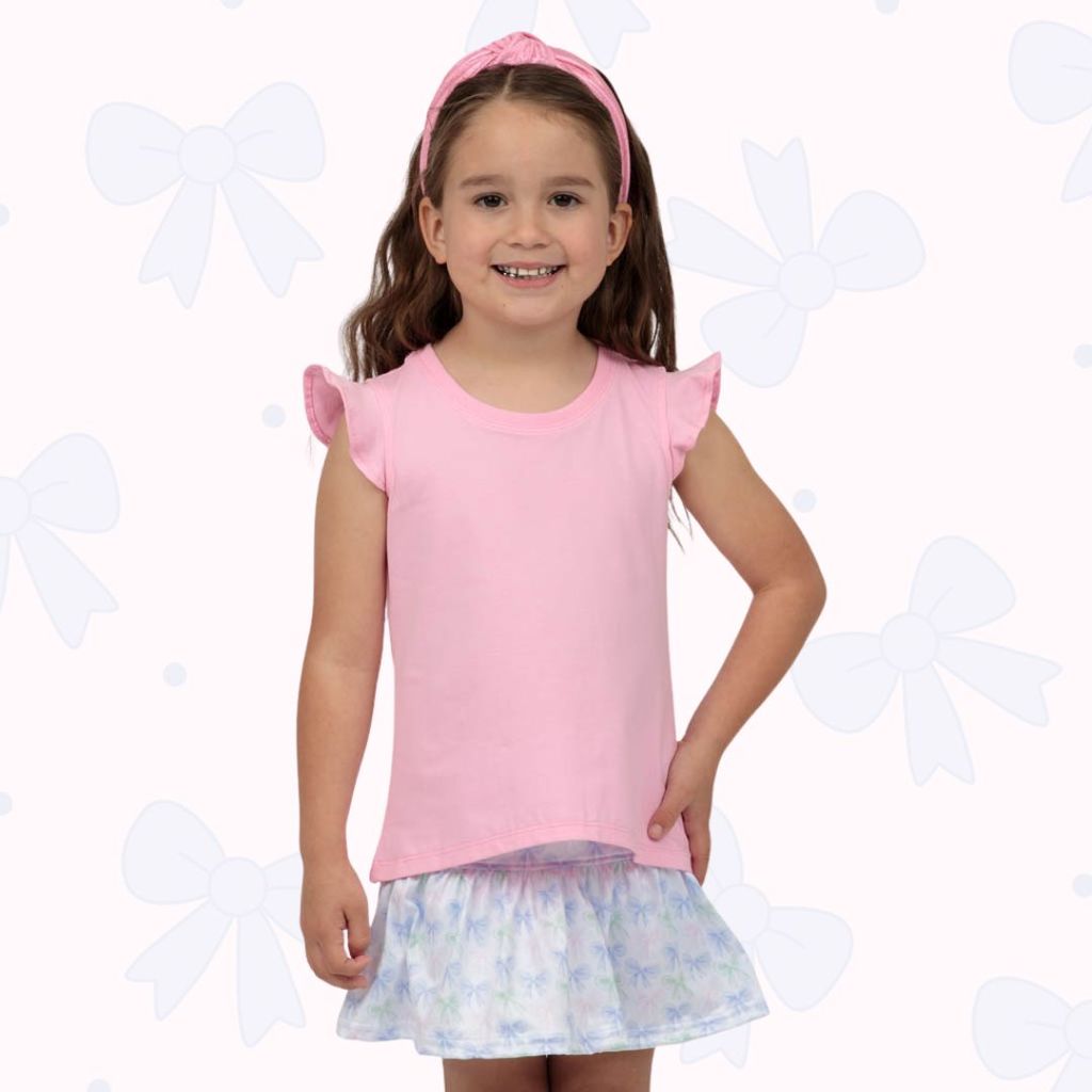 Youth Grand Bows Gathered Skort