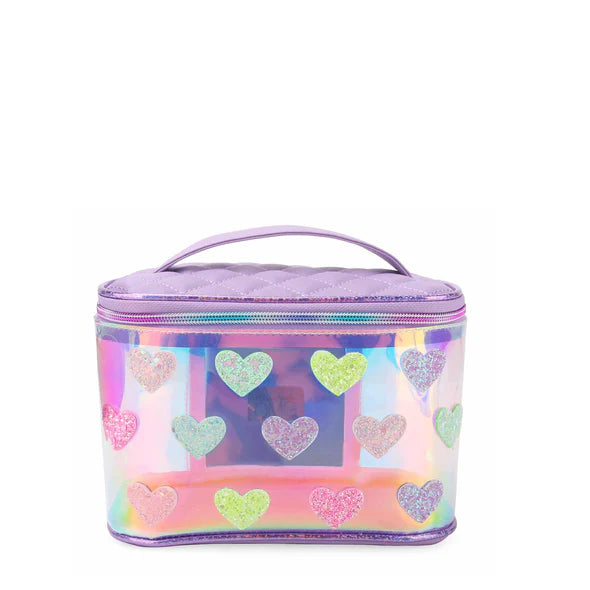 Orchid Heart-Patch Glam Bag