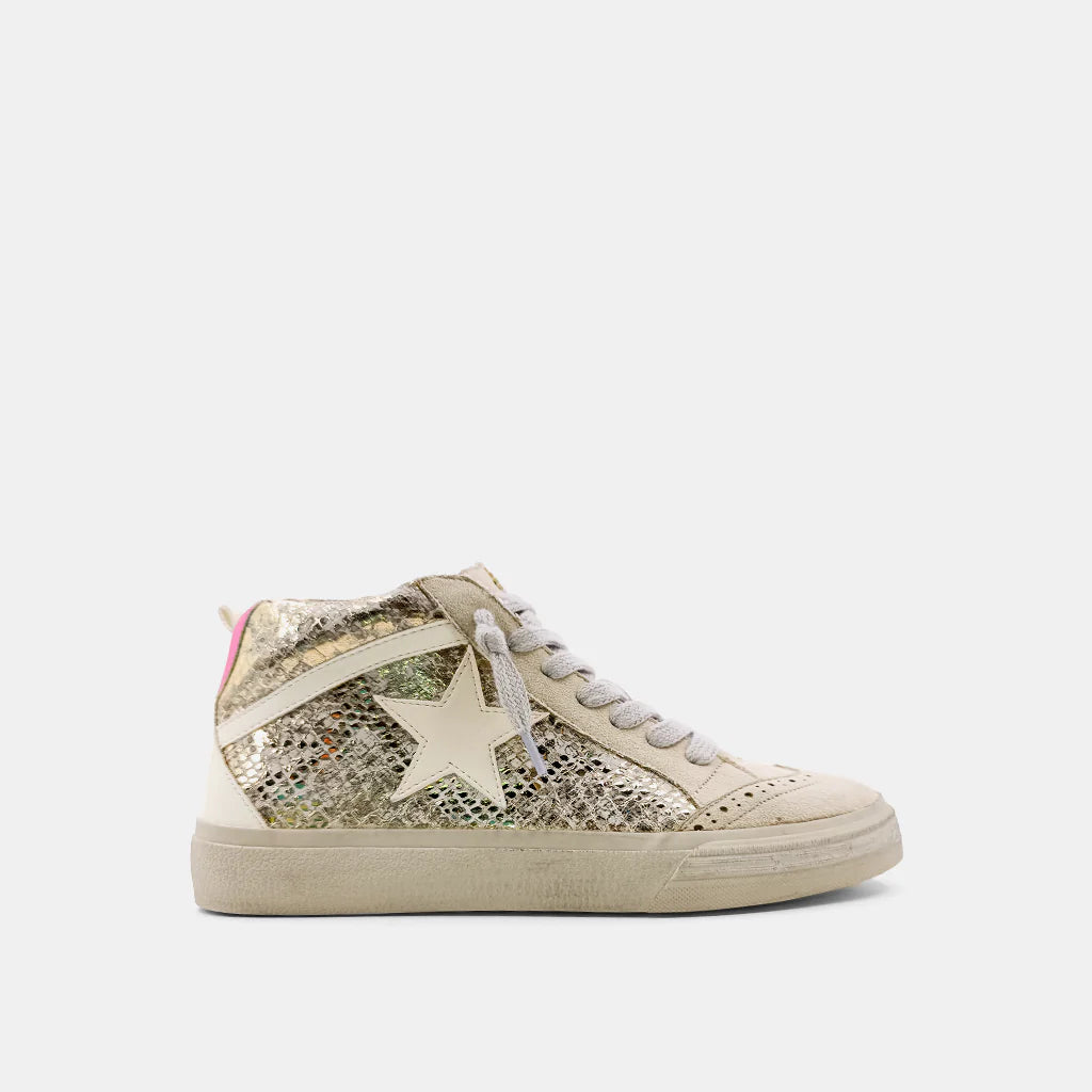 ShuShop Gold Snake Paulina Sneakers