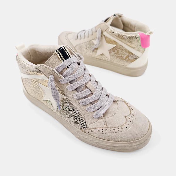 ShuShop Gold Snake Paulina Sneakers