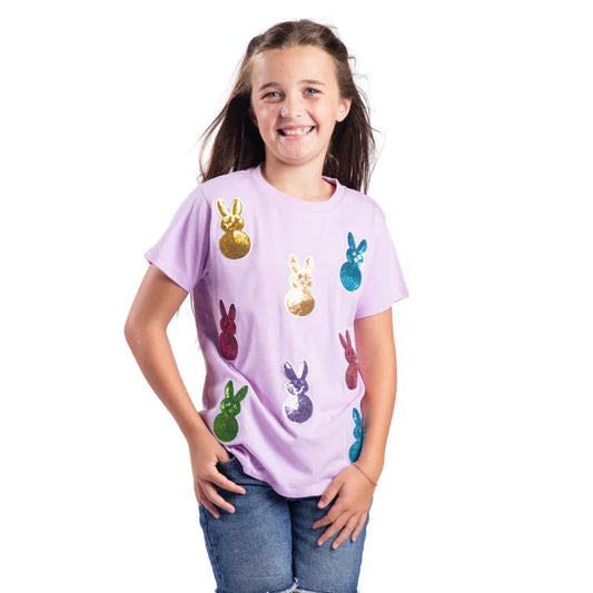 Kid's Peep This Light Purple Crew Shirt