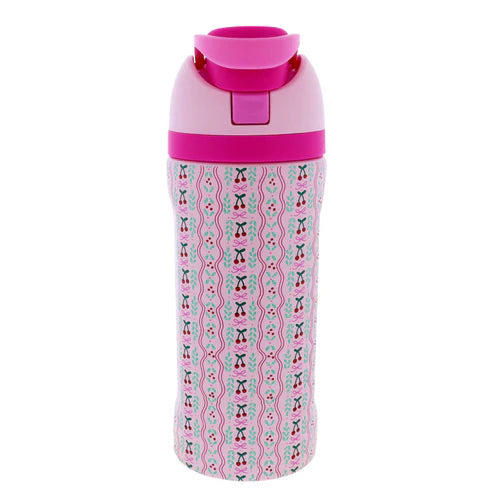 Kids Cherry on Top 16 Oz. Water Bottle With Straw Cap