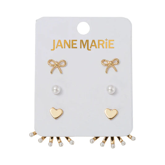 Gold Bow, Pearl, Heart with Pearl Jacket Set