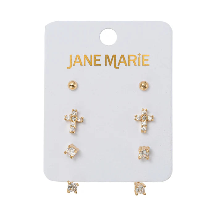 Gold Ball, Cross, & Crystal Jacket Set