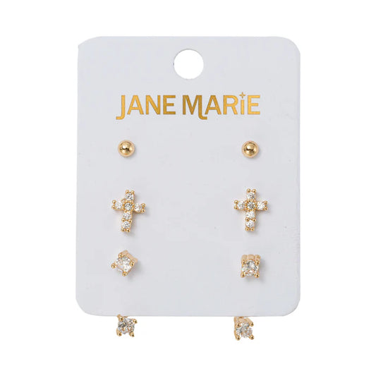 Gold Ball, Cross, & Crystal Jacket Set