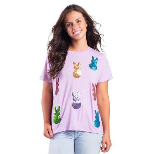 Peep This Light Purple Crew Shirt