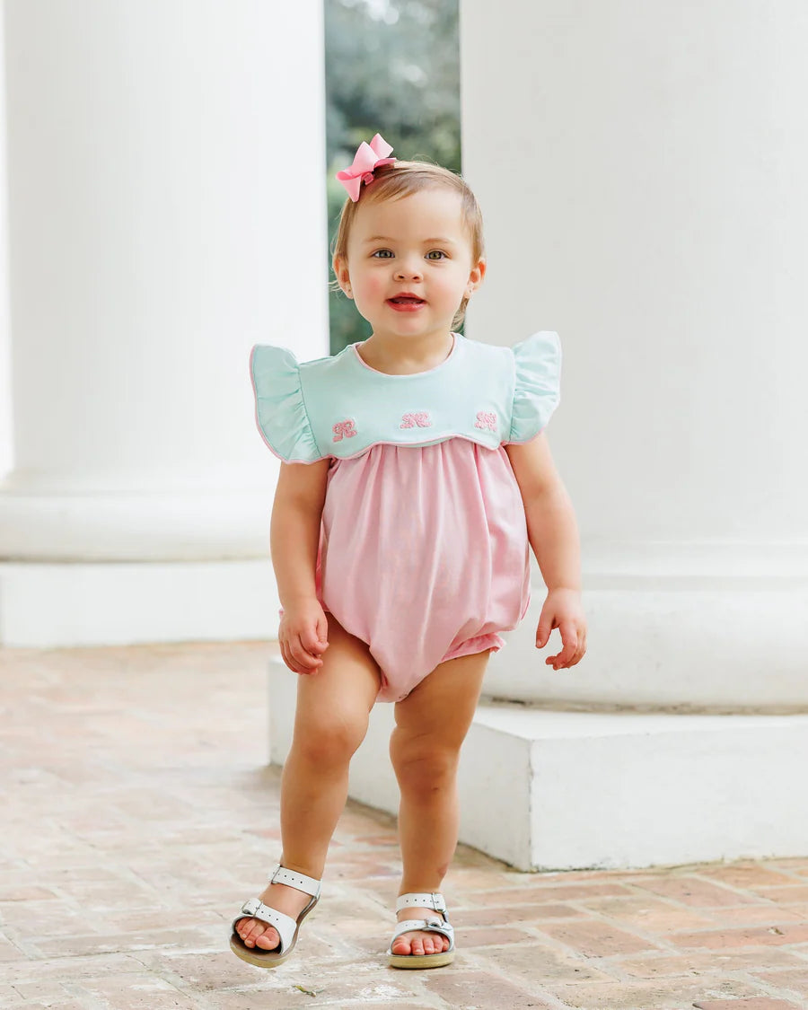 French Knot Bow Scallop Bubble