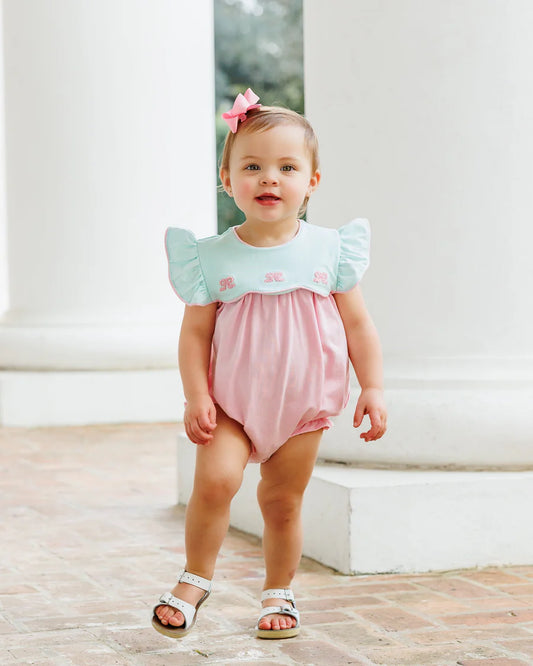 French Knot Bow Scallop Bubble