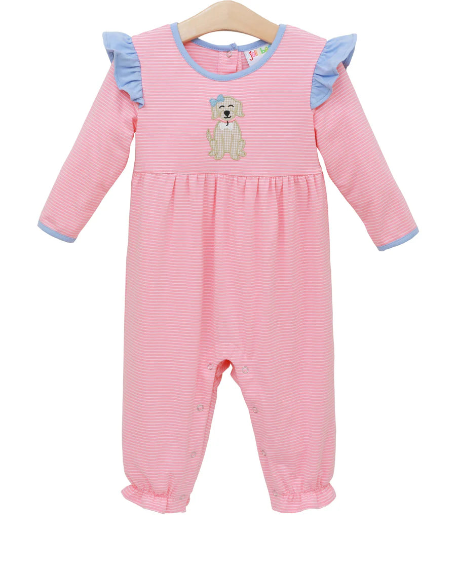 Pink My Best Friend Flutter Romper
