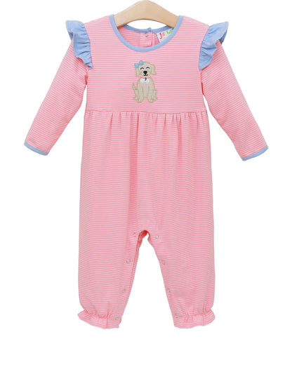 Pink My Best Friend Flutter Romper