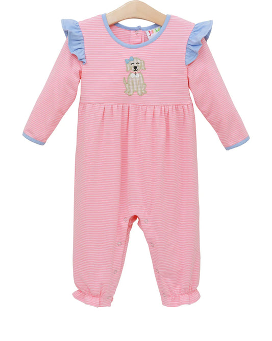 Pink My Best Friend Flutter Romper