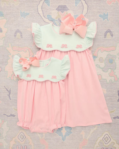French Knot Bow Scallop Bubble