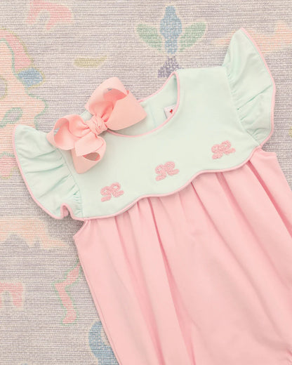 French Knot Bow Scallop Bubble