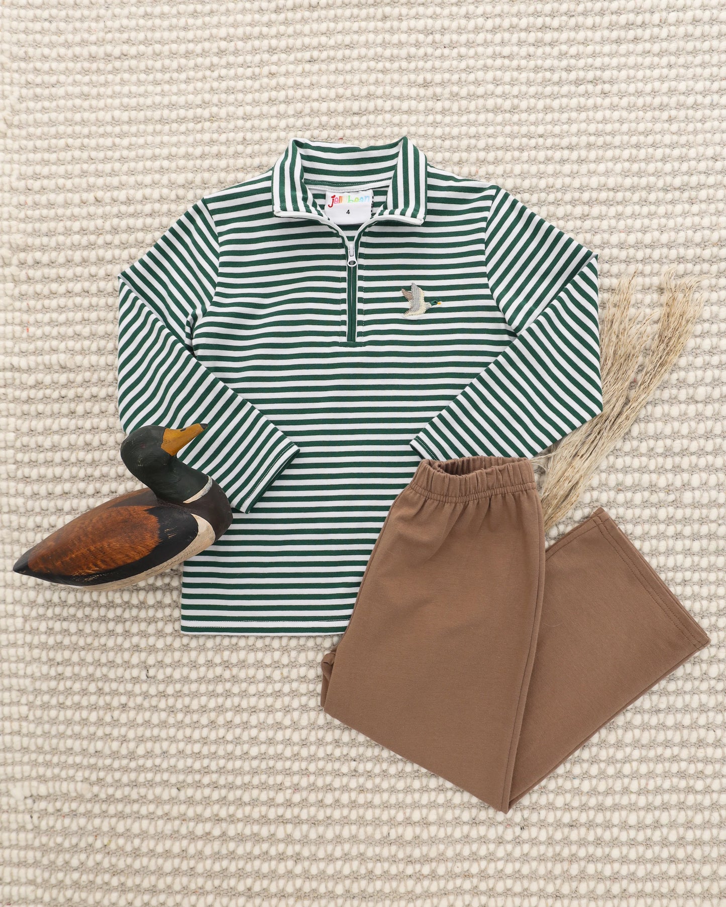 Green Stripe Hunting Buddies Pullover