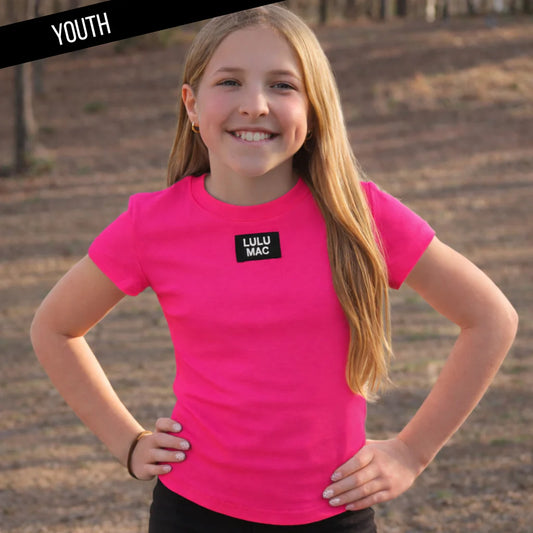 Youth Hot Pink Lulu Mac Baby Doll Top