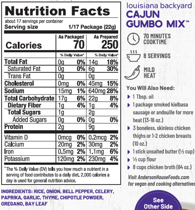 Frontier Louisiana Backyard Cajun Gumbo