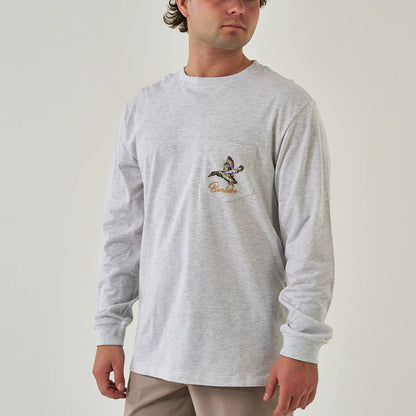 Ash Grey Pintail Triangle Duck Burlebo Long Sleeve
