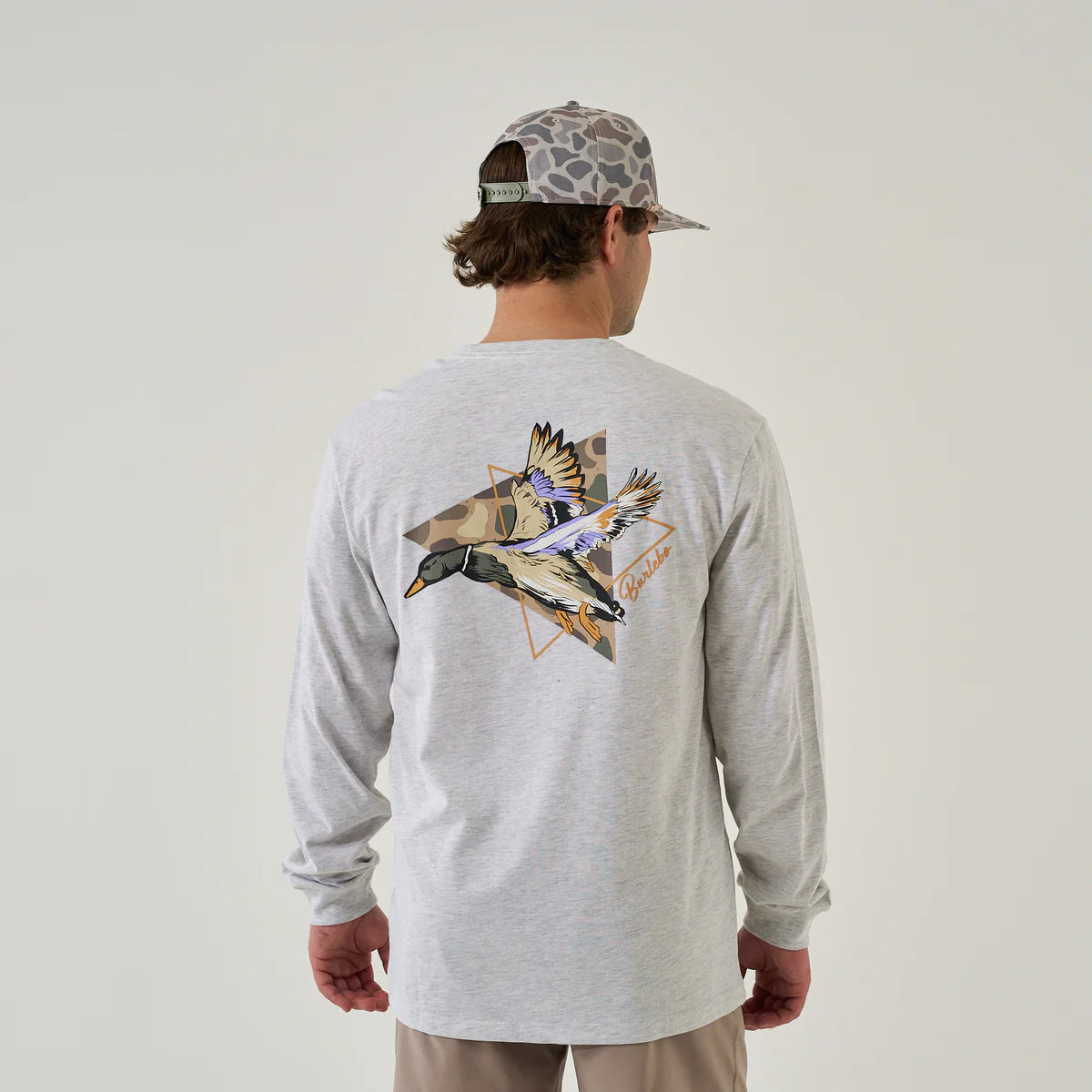 Ash Grey Pintail Triangle Duck Burlebo Long Sleeve