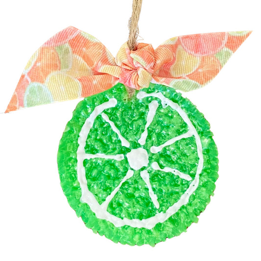 Lime Slice Car Freshie