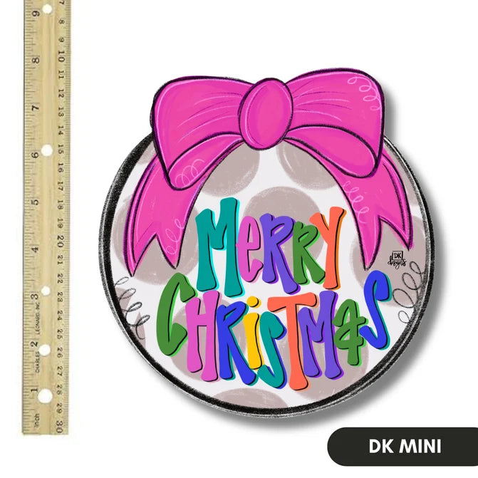 Pink Merry Christmas Mini Attachment