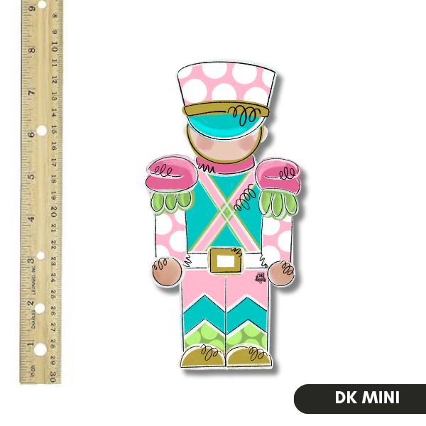 Pink & Teal Soldier Mini by DK Designs Georgia