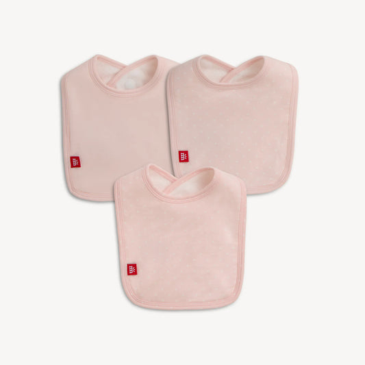 Magnetic Me Pin Dot Pink 3-Pack Bib Set