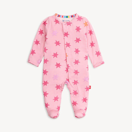 Magnetic Me Pink Cosmic Confetti Footie